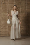 Mutedance 25 Spring/Summer V-neck dress MD-MD25SS91-HOARY